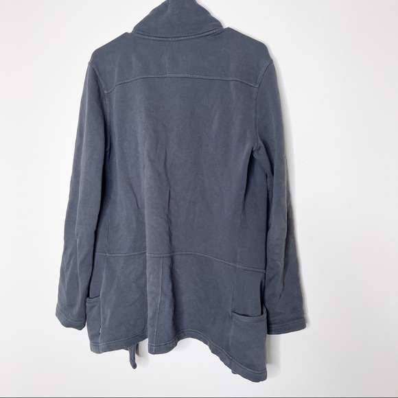 Prana Gray Car Coat Size Medium Women’s - Picture 2 of 4